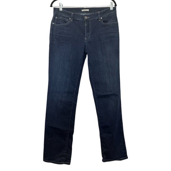 Eileen Fisher Denim - Eileen Fisher Jeans Women's Size 8 Blue Cotton Dark Wash Straight Leg